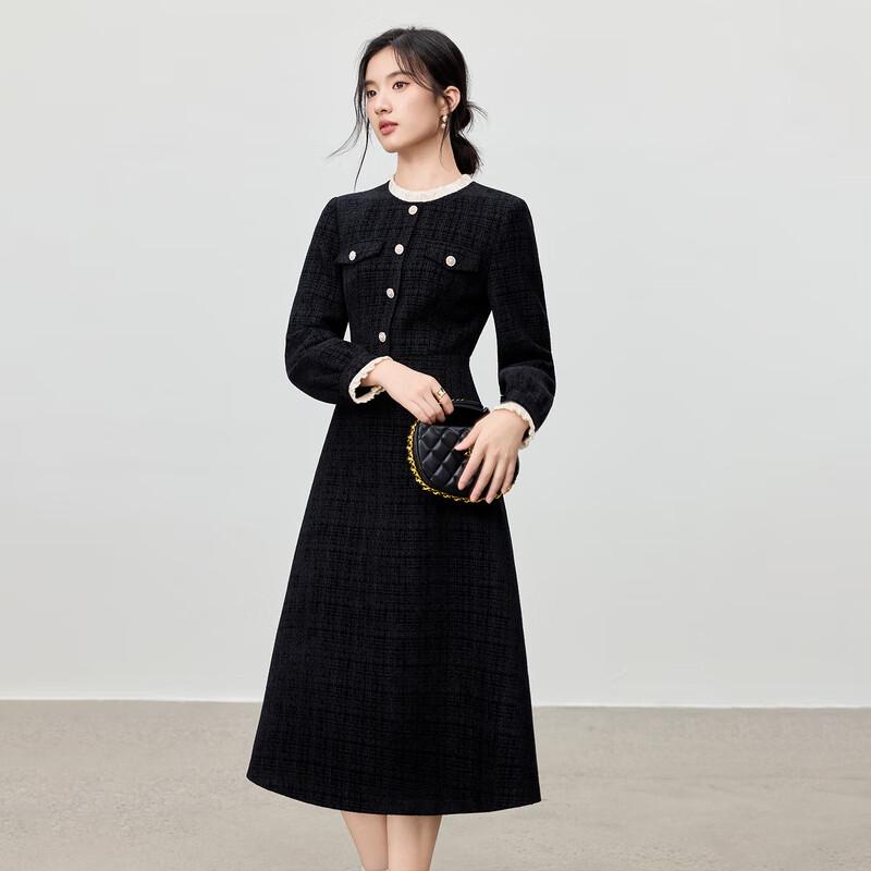 Shangdubitila Tweed Midi Dress