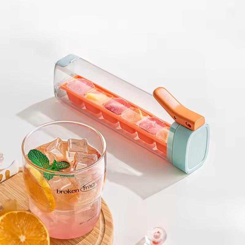 Creative One-hand Pressing ice Cube Mold DIY ice Cube Maker 3D ice Cube Tray Mould for Whiskey Cocktail Kitchen Bar Tool Access