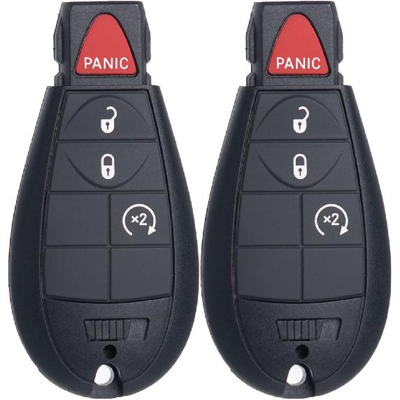 Key Fob FOBIK Keyless Entry Remote Start Control Replacement Fits for Dodge Ram 1500 2500 3500 HD 2013 2014 2015 2016 2017 2018 GQ4-53T 56046955