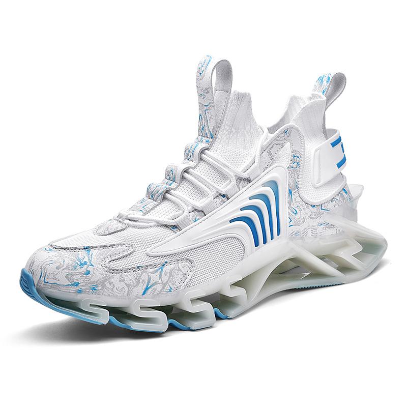 Pánské tenisky Létající Tkané Ležérní Sportovní Všestranné Pánské boty Boty větší velikosti Absorpce TPU Sole Air 46