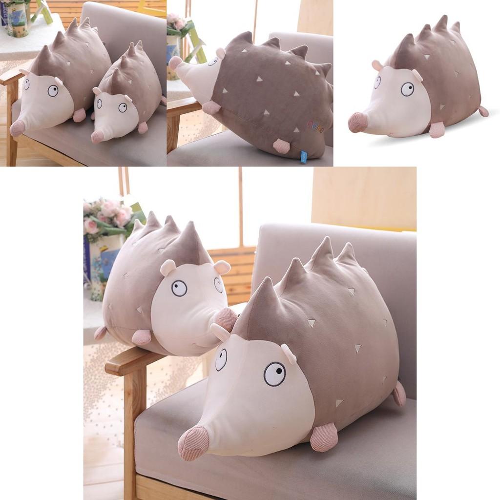 Plush Lovable Hedgehog Doll Fluffy Hugging Pillow Great For Stress Gifts Relief
