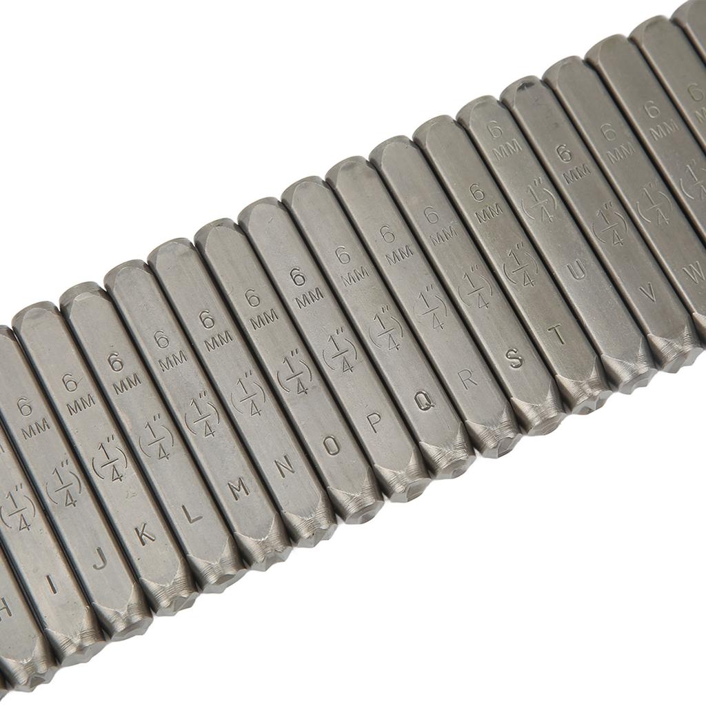 Letter Punch Set 27 Letters High Strength High Carbon Steel Metal Letter Stamp Set for Jewelry Artwork