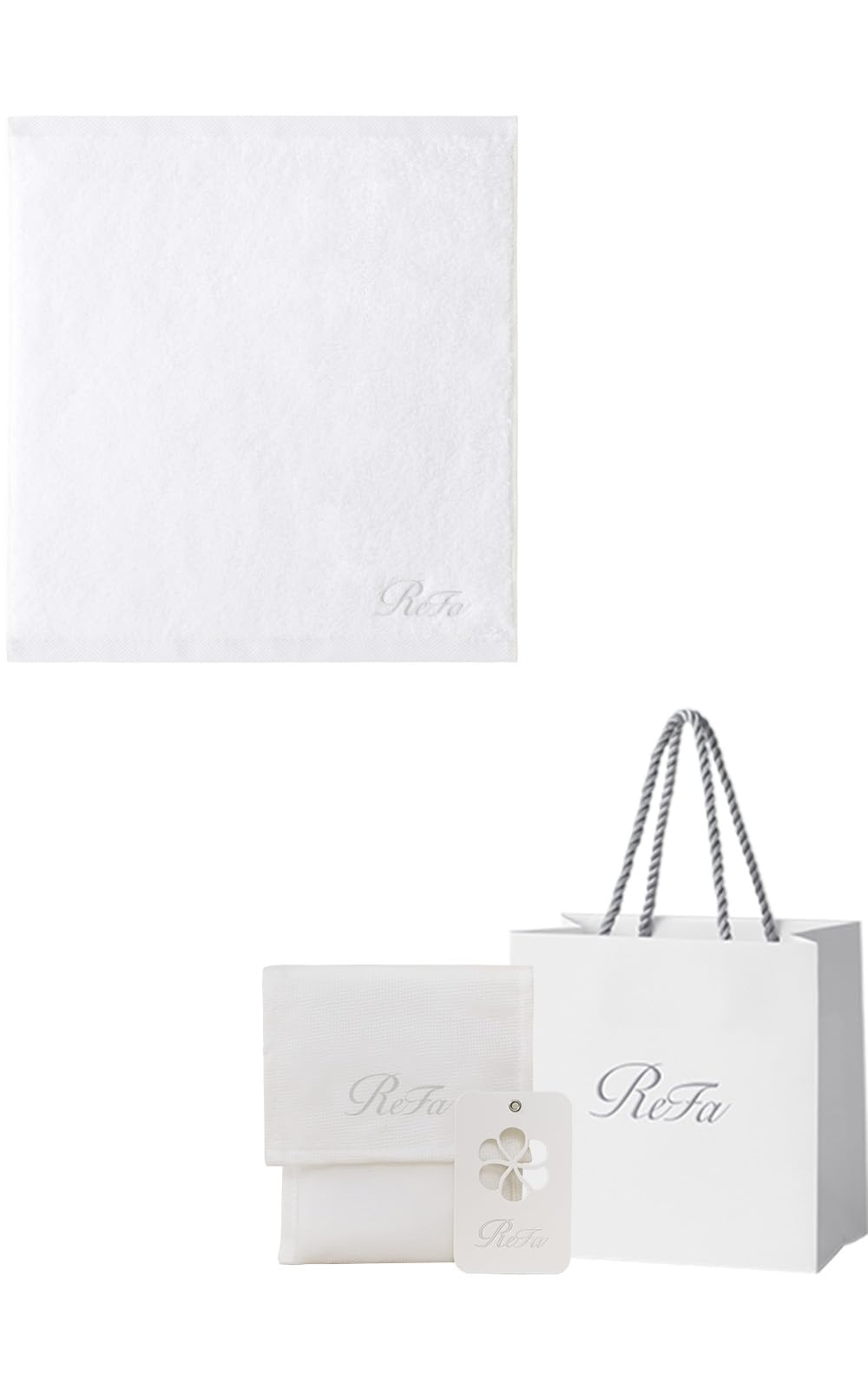 Store ReFa Hand Towel with Shopping Bag [Official Exclusive] (White) белый