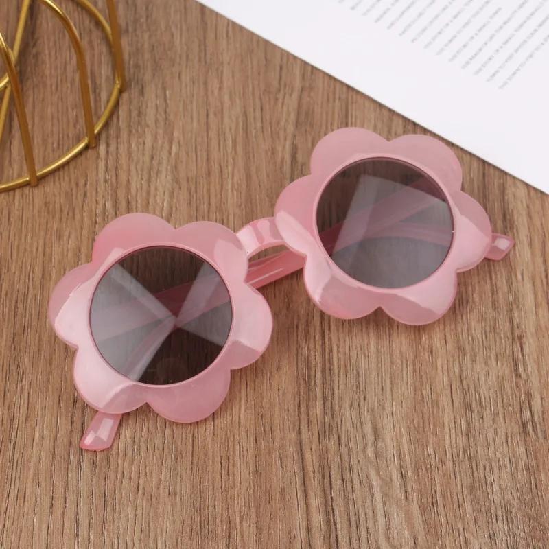 Children'S Flower Sunglasses Glasses Boys Girls Personality Beach Eyewear Anti-Uv Sun Glasses Sun Shades Tide Kids