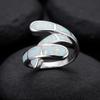 Cute Women Geometric Blue Imitation Fire Opal Rings Anniversary Party Girl Gift Fashion Women Rings