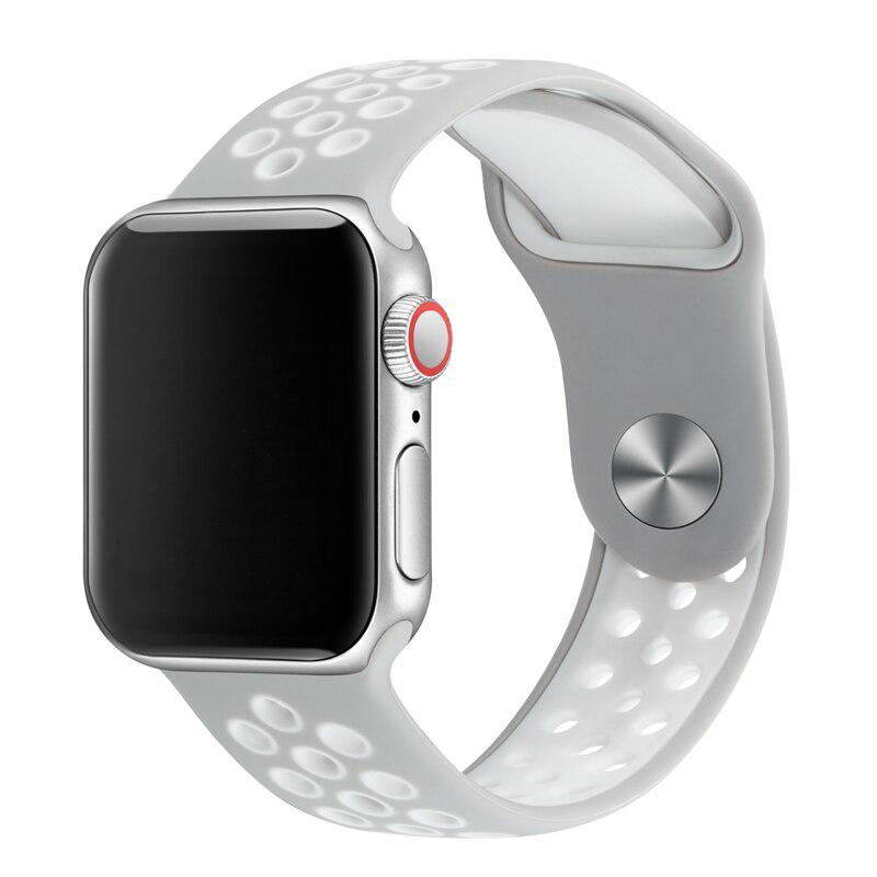 Sportarmband für Uhrenarmband Iwatch Band 42mm 38mm 40mm 44mm 41mm 45mm  Silikon Uhrenarmband Correa Apple iWatch 7 6 SE 5 4 3 2 1 günstig kaufen —  Preis, kostenlose Lieferung, echte Bewertungen mit Fotos — Joom