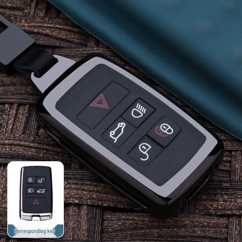 Key Case for Land Rover & Jaguar: Fits Evoque, Range Rover Sport, Velar, Discovery 4, Freelander 5