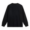 Li-Ning Casual Minimalist Solid Color Crew Neck Pullover Long Sleeve T-Shirt Men Tops Black ATLU241-4