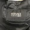 Versace Striped Wool Tailored Jacket Single Breasted 3-Button Side Vents Black L(USED)