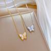 Shell Pendant Tarnish Free Necklace Layered Stainless Steel Choker  Evening