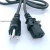 BSMI Taiwan Three-Pin Clover Plug Power Cord, 7A/11A/15A, 3-Core, 0.75/1.25/2.0