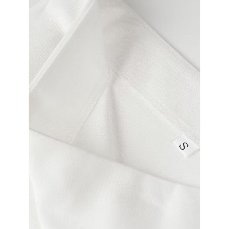 Kaslead New Arrival Women's Fashion Style Fashion Casual Easiest for Match Minimalist Cotton and Linen High Waist Skirt