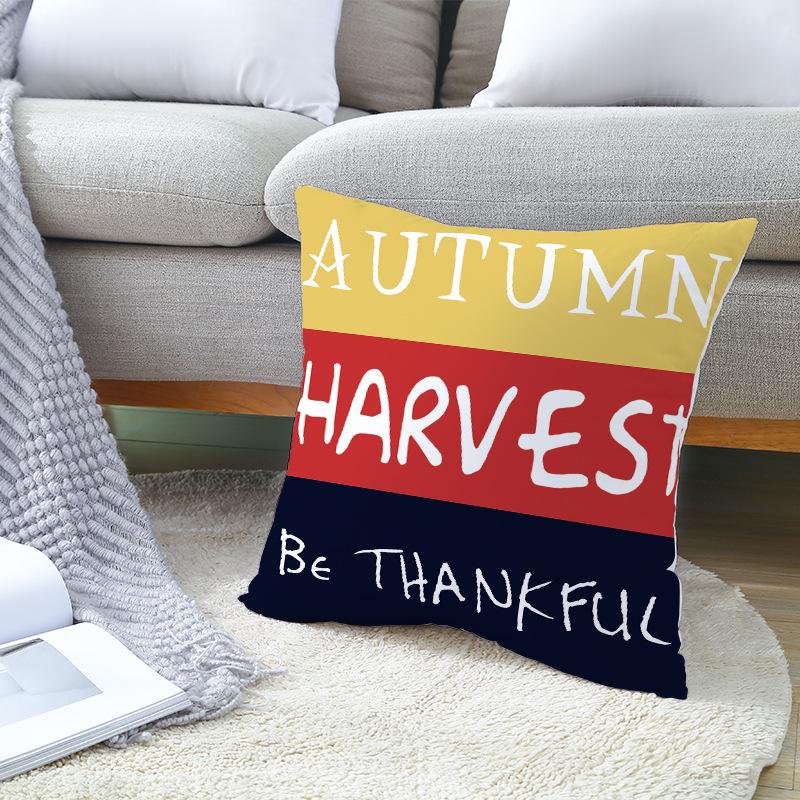 Nordic Black Letter Pillow Cushion Cover Living Room Sofa Car Pillow Cover Home Furnishings