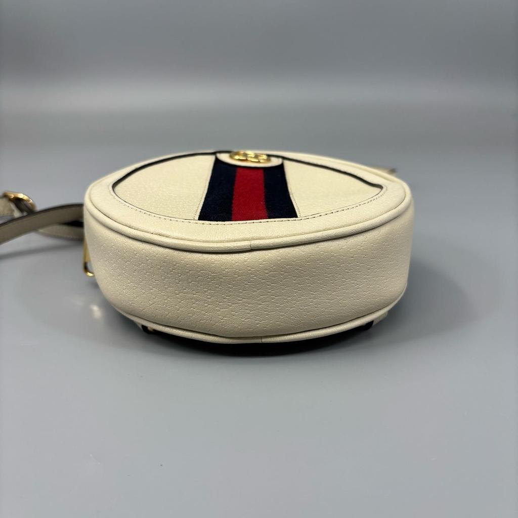 [Pre-Owned] Ophidia Double G Logo Stripe Fabric Mini Backpack - Very Good #W4VCWK