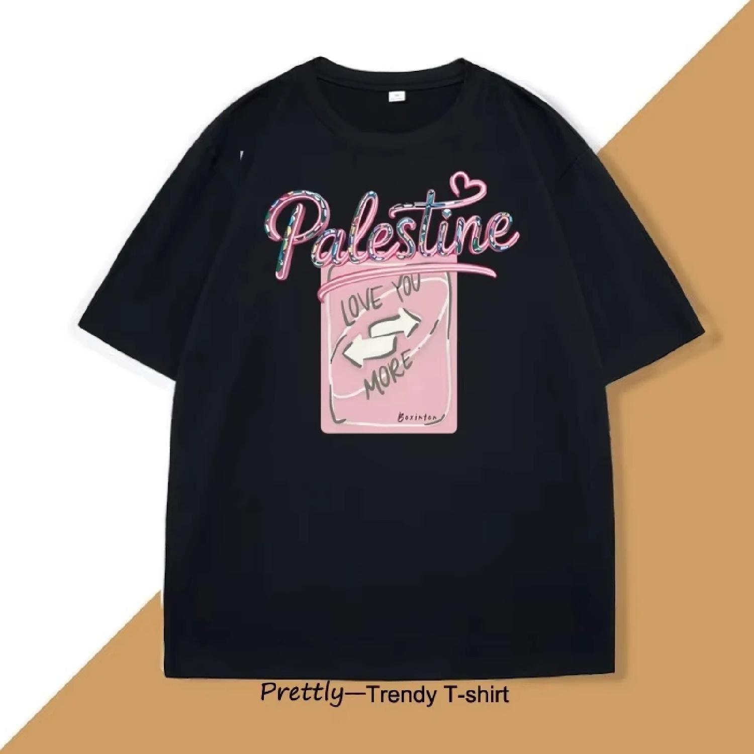 

Men s T-shirt Summer Graphic Tees Cotton Round Neck Short Sleeve T Shirt Y2k Clothes Stand Tshirt Man Woman Streetwear S чёрный