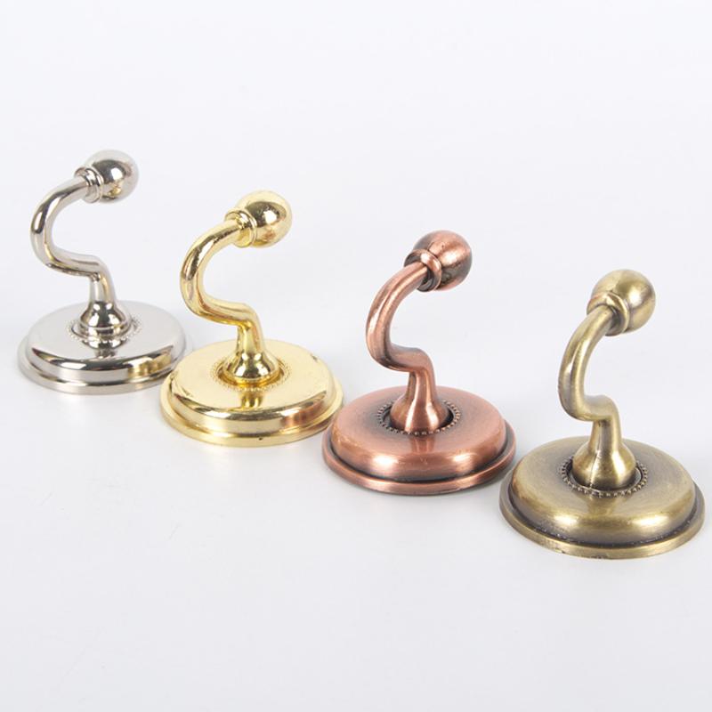 2PCS Metal Curtain Holdback Wall Tie Back Hooks Zinc Alloy Hanger Holder Multi-Purpose Hanging Hook Window Curtain Holder