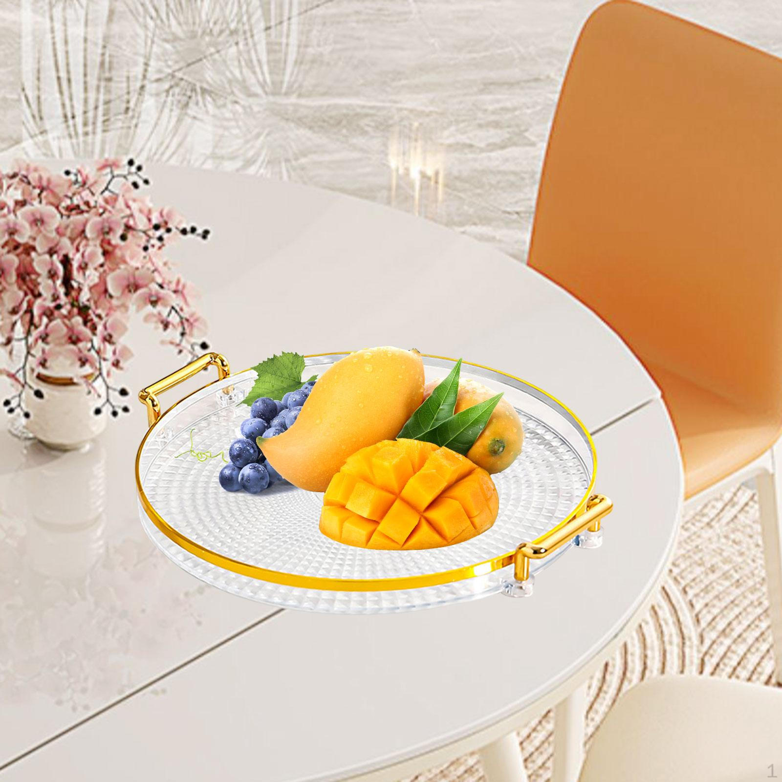 

Elegant Vanity Tray for Bedroom and Bathroom Organization 1 Tier