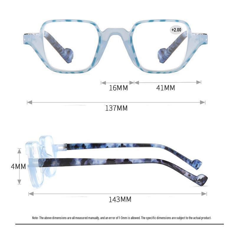 Stylish High-Definition Square Frame Reading Glasses for Seniors - Unisex European & American Design