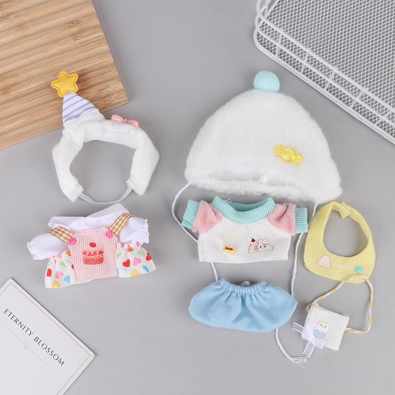 Trendy 17Cm Plush Toy Clothing Set - Cute Outfits & Accessories For Play & Collecting Party Clothes Dress Up