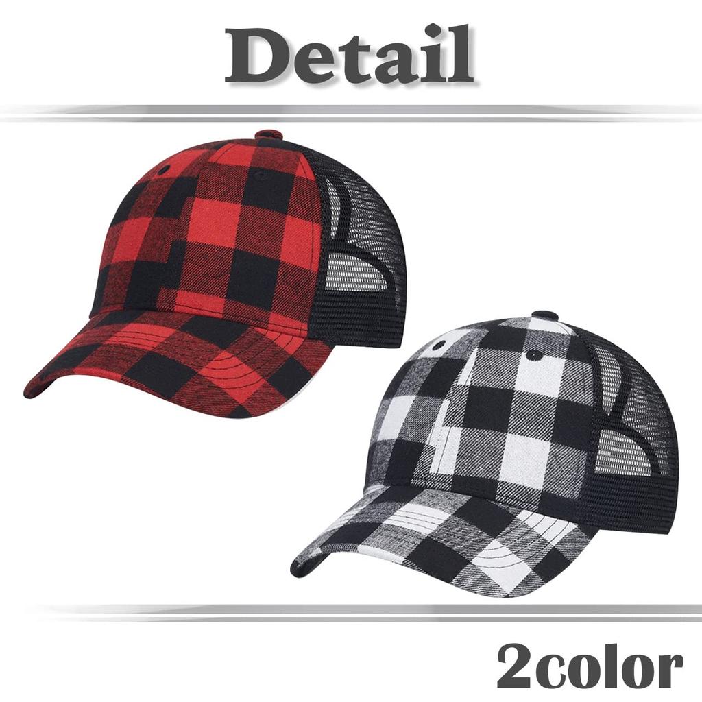 Czapka Siatkowa Wzór Szachownicy Perforowana Czapka Do Biegania Na Zewnątrz CA710 [White Fang] Damska (czerwony czarny)