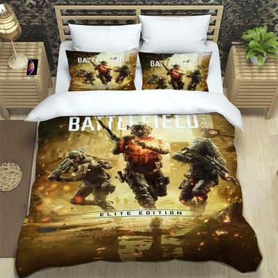 Battlefield 3D-Spiel Bettwäsche-Sets, exquisites Bettzubehör-Set, Bettbezug-Set, Bettdecken-Set, luxuriöses Geburtstagsgeschenk
