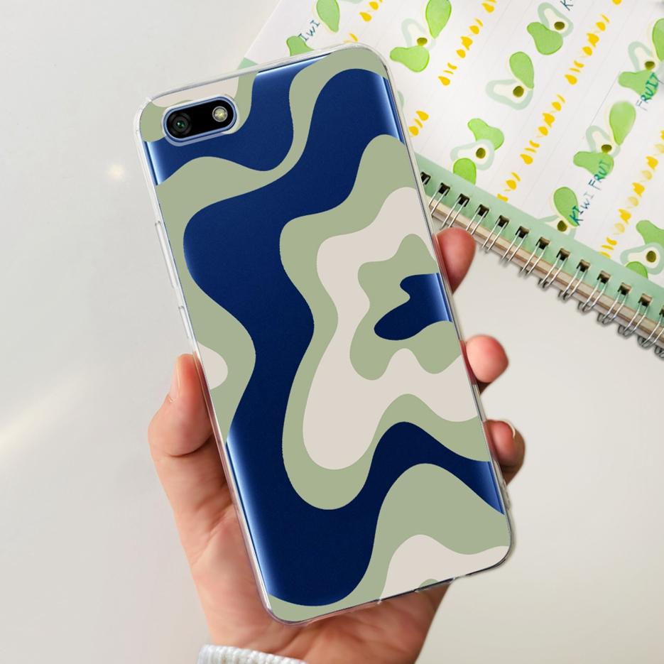 For Huawei Y5 Lite 2018 Case DRA-LX5 Luxury Painted Back Cover Clear Silicone Soft Phone Case For Huawei Y5 Prime Y 5 2018 Shell