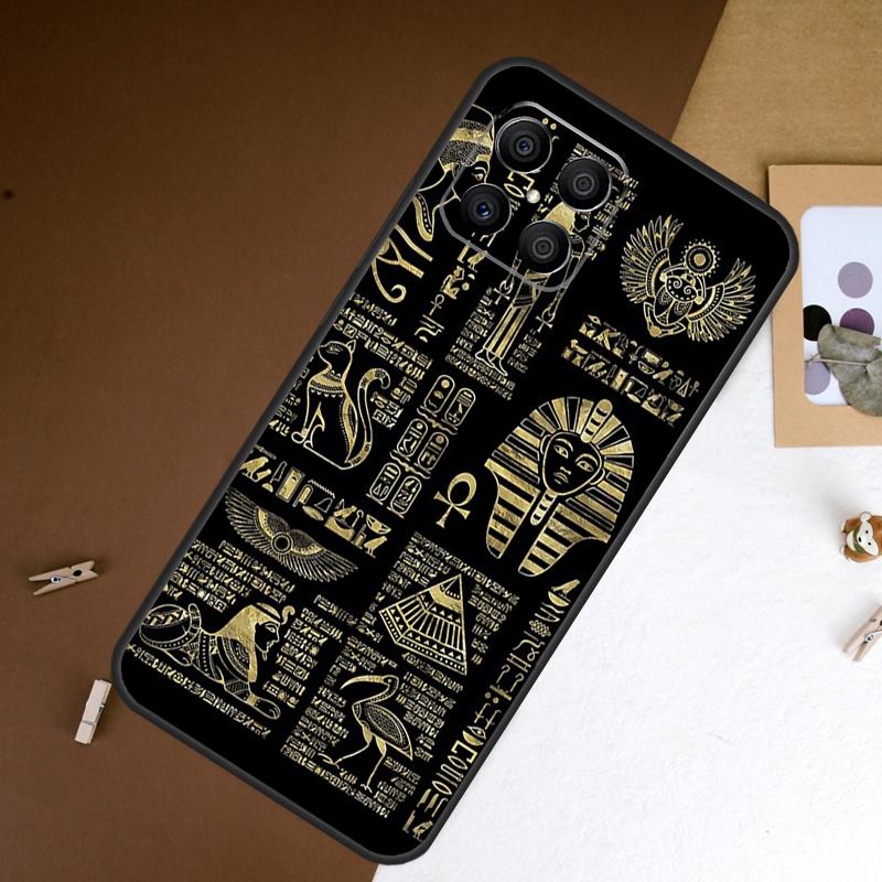 Sacred Eye of Horus Egypt Fresco Case For Honor X9a X8a X6a X7a X9b X7 X8 X9 8X Cover For Honor Magic 5 6 Pro 50 70 90 Lite