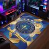 Crystal Velvet Rug Fenerbahçe FC Print Custom Name Text Floor Mat Home Decor