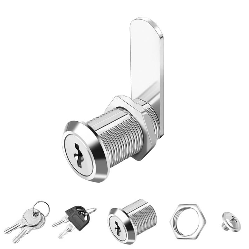 4 Set Mailbox Lock  Cylinder Cams Lock with Key  Cupboard Door Lock Quick Fixing Upgrades for Office Cabinets &  Door