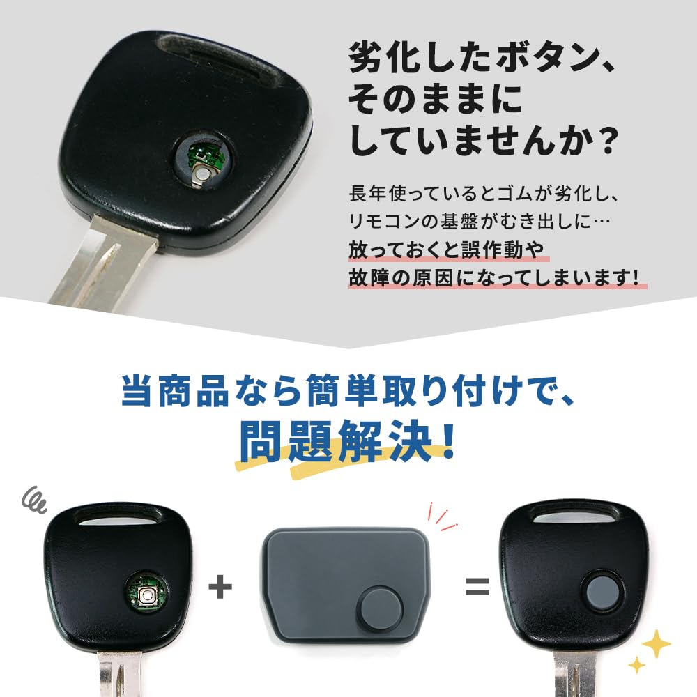 [Gn105] Blank Key Suzuki Nissan Mazda 1 Button Rubber Button Genuine Quality for Keys