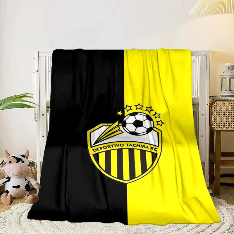 Deportivo Tachira Fc Crest Portable Blanket/Soft Blanket Bedding Blanket Suitable for Travel Camping Living Rooms Offices Sofas Fan Gifts