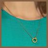 Kate Spade Micro Logo Details Stainless Steel Necklace Women's Gold KK403