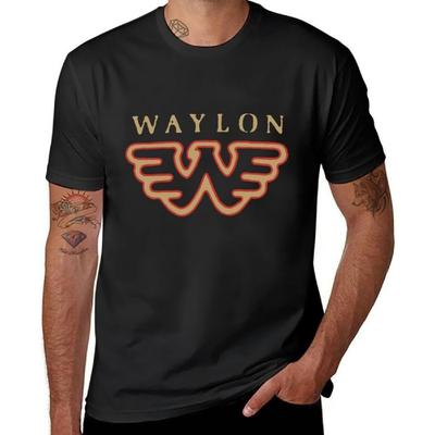 YiNuan Herren T-Shirt mit kurzen Ärmeln Waylon Jennings Flying W Schnelltrocknend für sportliche Aktivitäten Laufen