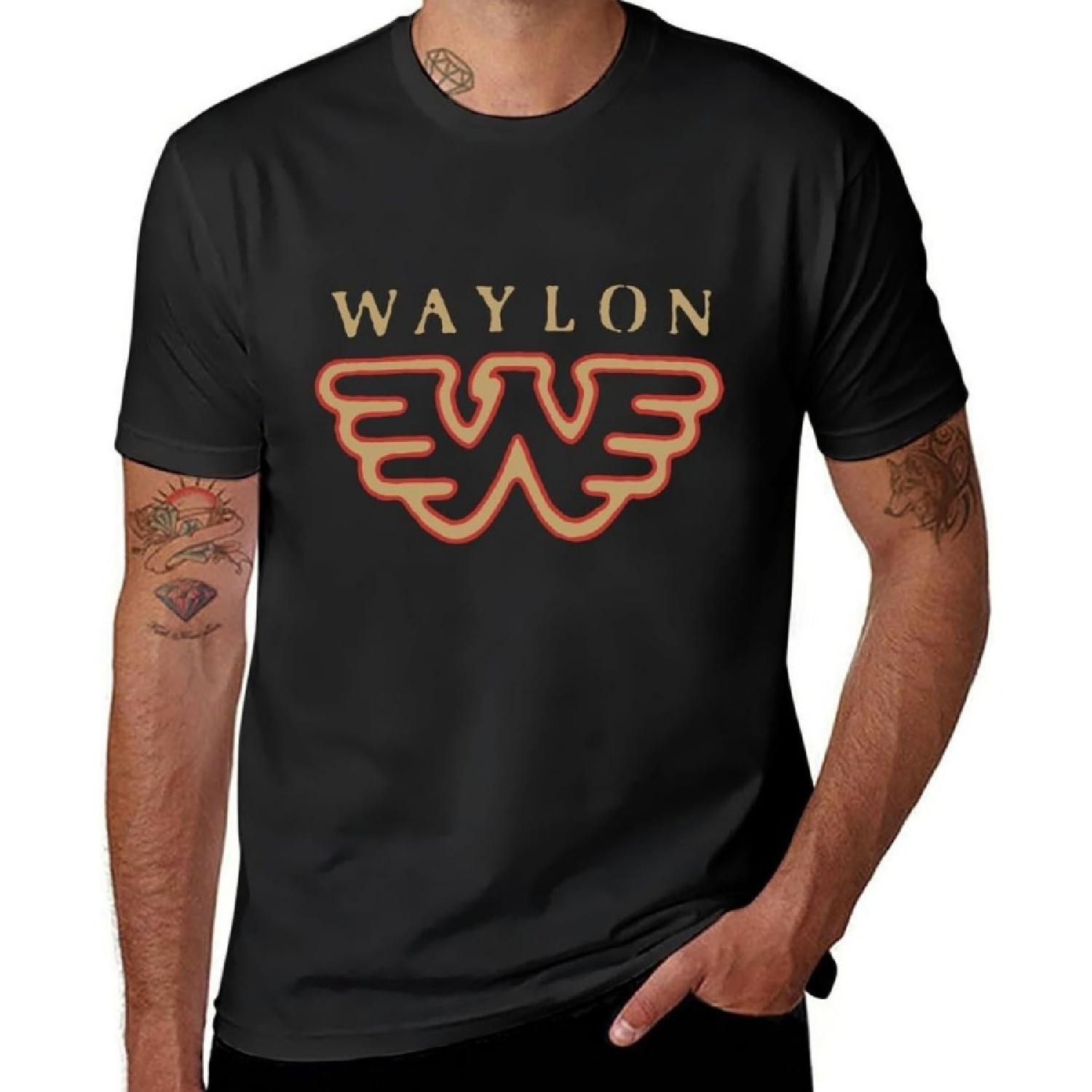 

YiNuan Men s Short-Sleeve T-Shirt Waylon Jennings Flying W Quick Dry Fit for Athletic Sports Running XXXXXL різнокольоровий
