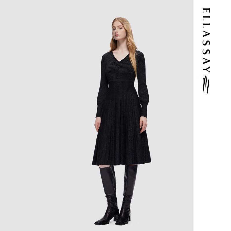 ELLASSAY Women's Elegant Knit Mid-length Dress EWD353M01100