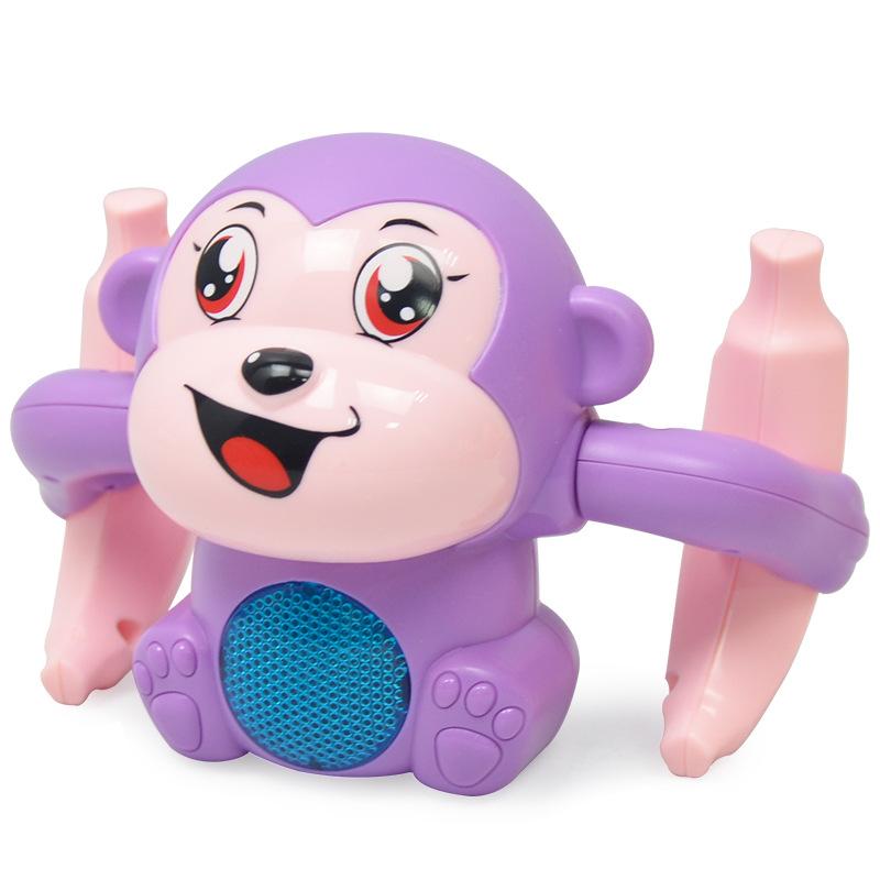 [Good Things Moe Push] Factory, Electric Tipping Monkey, Voice-Activated Induction Cartoon Rolling Banana Monkey
