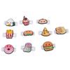 Soft Silicones Vibration Absorbers Features Playfulness Food Designs Includes Popcorns for Rackets Game