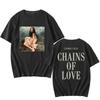 CHAINS OF LOVE T-shirt Charli Xcx Wuthering Heights Tshirts Cotton Short Sleeve Singer Graphic T Shirt Unisex Streetwear Tees