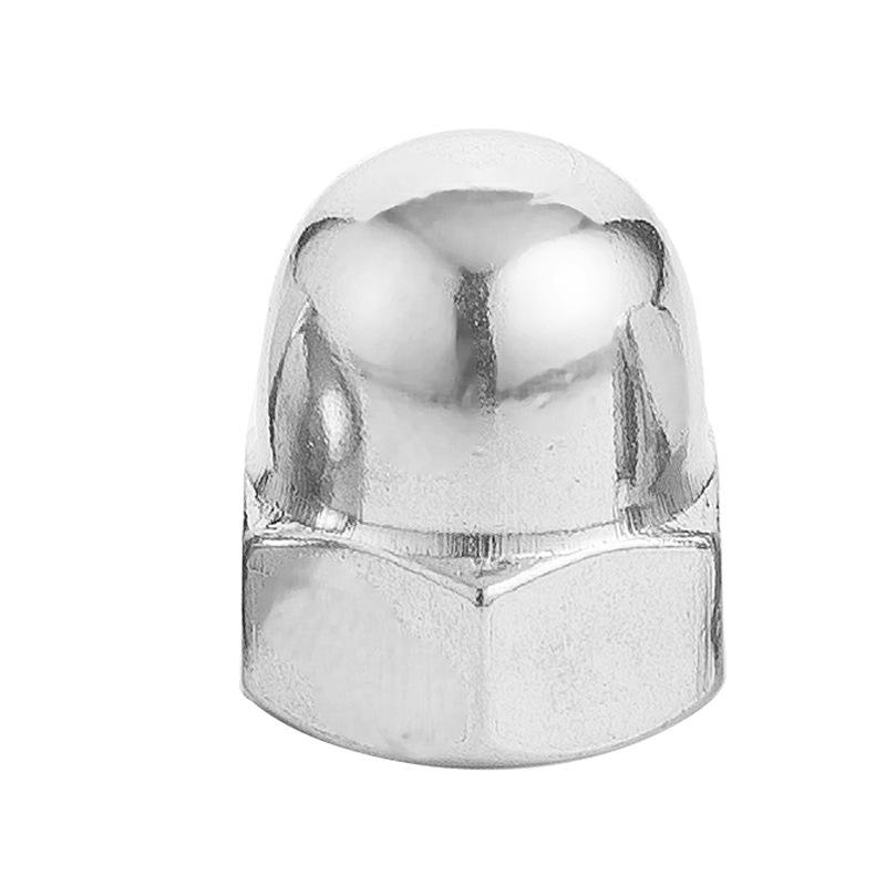 Hexagonal 201/304 Stainless Steel Cap Nut with Integrated Cover, Sizes: M3, M8, M18
