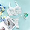 Temptation Lace Eyelash Fishbone Lingerie Set for Women