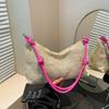 Handwoven bag women's 2025 new trendy fashion retro tote bag straw bag versatile large-capacity shoulder bag