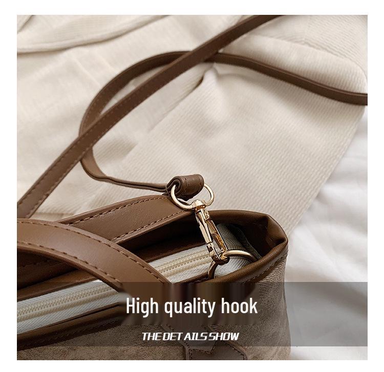 Nische High-End 2025 Herbst Schulter-Tote mit großem Fassungsvermögen: Vielseitige lässige Umhänge-Bucket-Bag