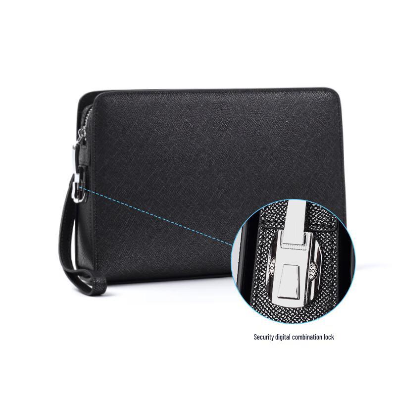 Sacoche d'affaires SCHWARZETIENNE en cuir véritable pour homme
