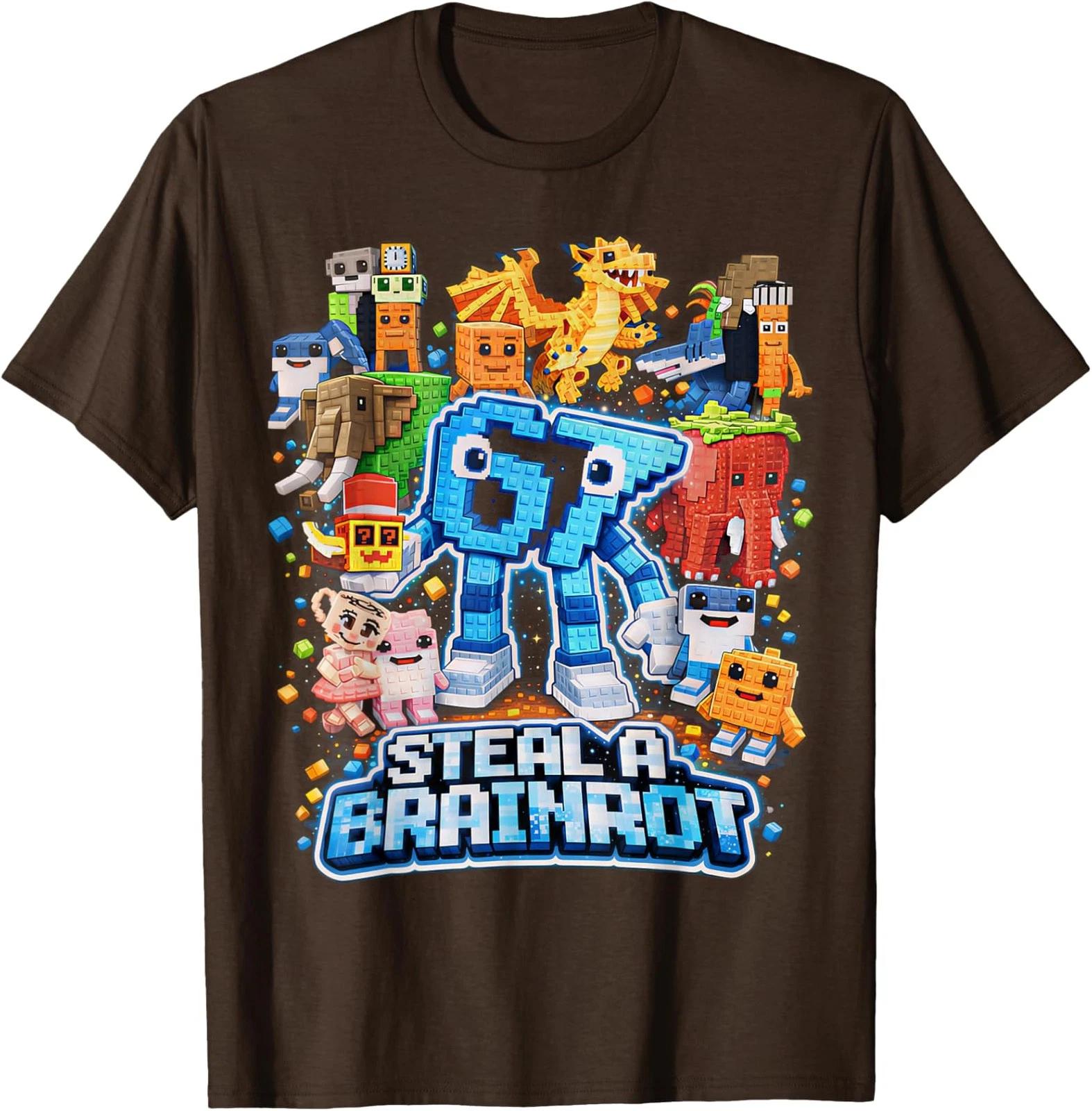Six Seven 67 Steal a Brainrot Meme Funny Gifts Fun T shirt 2XL