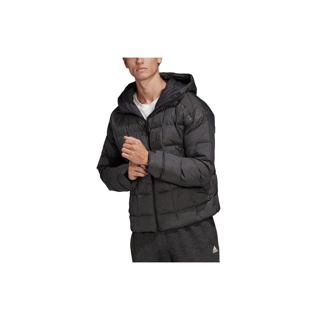 Adidas Zne Daunenjacke Einfarbig Winter Outdoor Normale Ärmel Kapuze Sport Steppdaunenmantel Herrenjacken Schwarz DZ1446