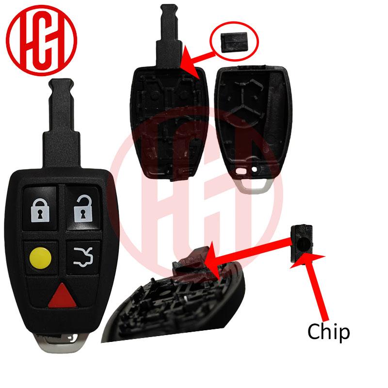 4/5 Buttons Smart Remote Car Key Shell Case Cover For Volvo XC70 XC90 V40 V50 V70 V90 C30 C70 S60 S40 D5 Key Shell