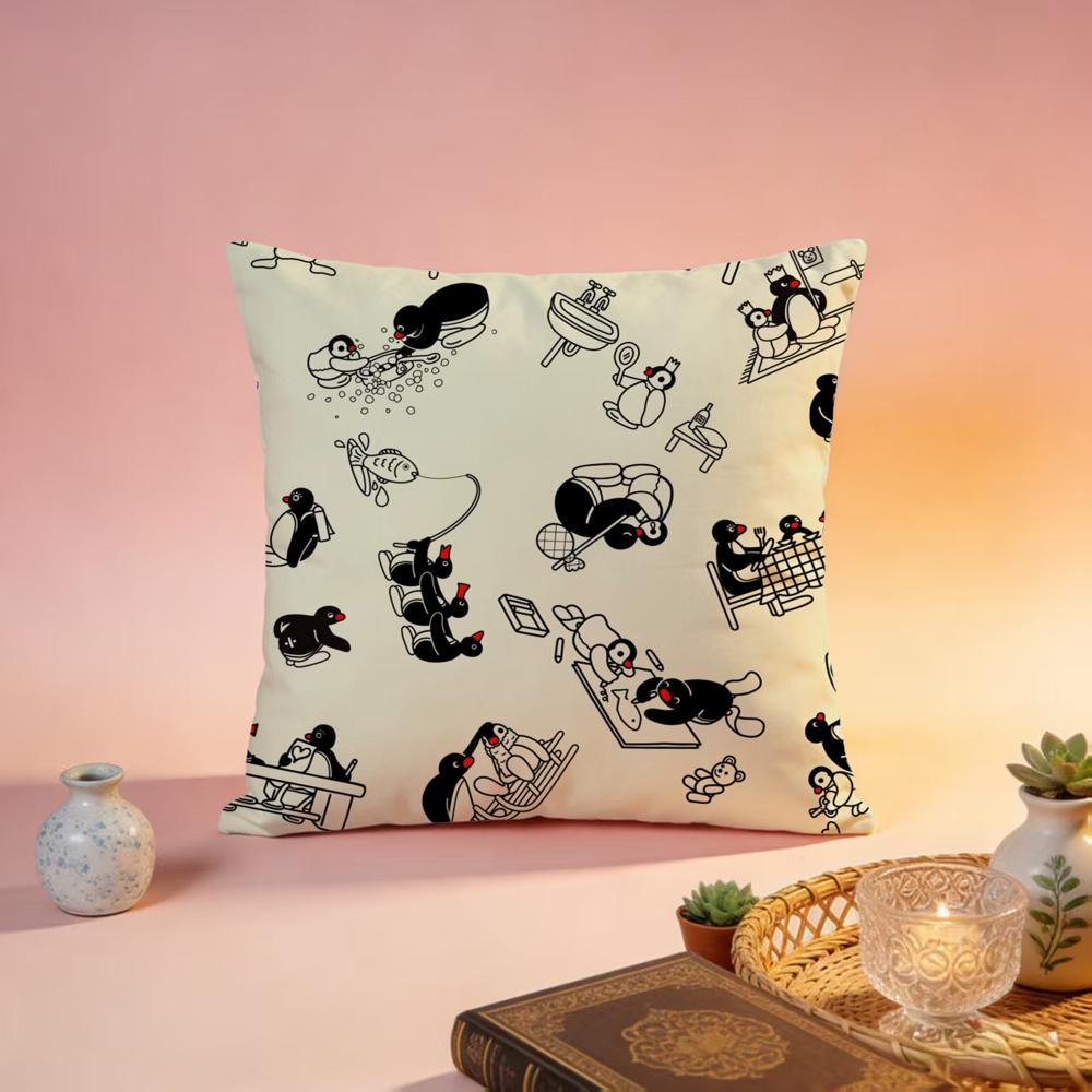 

Trending PPingued Cushion Cover Premium SkinFriendly Pillow Case MultiPurpose for Home Office Travel 30X30cm