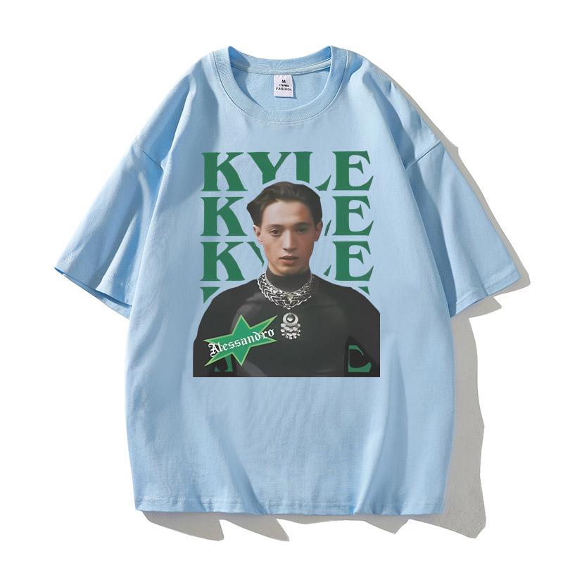 

Unisex Women New Arrival Kyle Alessandro Lighter Eurovision 2025 Norway Merch Tee T Shirt High Quality Cotton Tshirts Clothing 2XL