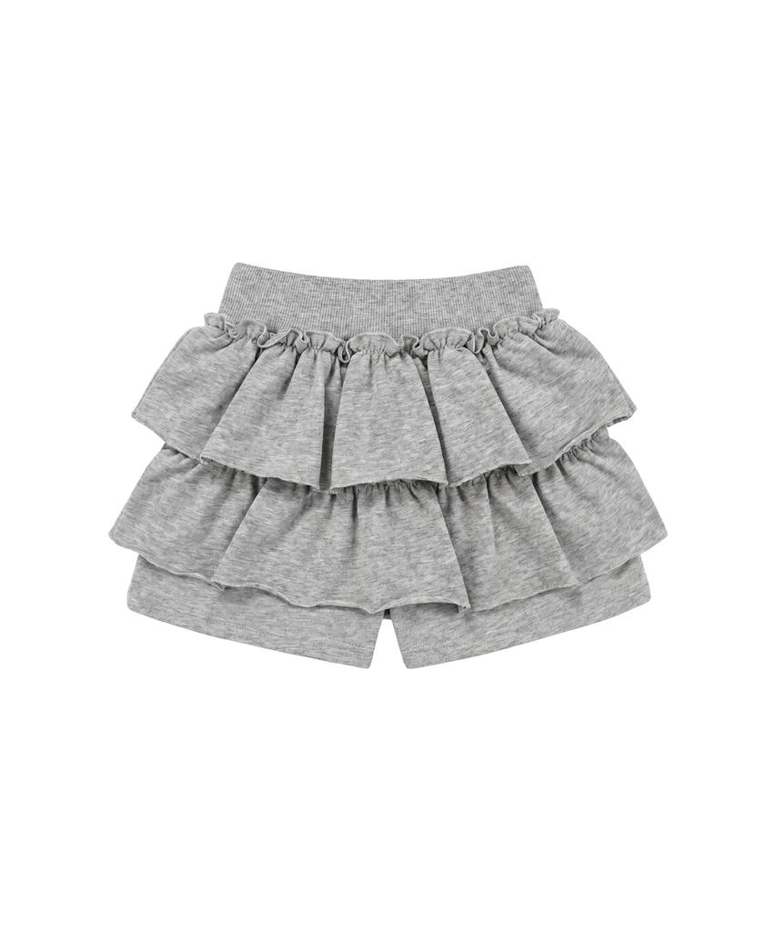 Pasion Ruffle Pop Mini Skirt_Melange
