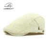 Men's Straw Beret: Spring/Summer Sun Protection, British Retro Duckbill Cap, Casual Newsboy Hat